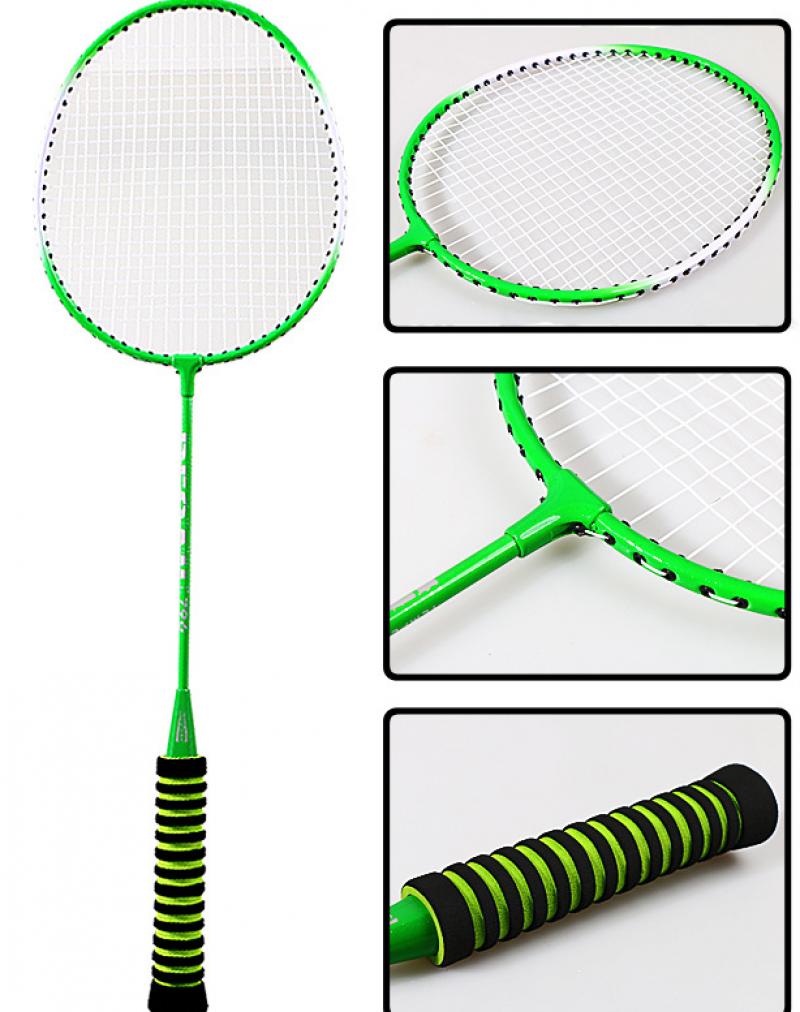 2 stk/sæt badmintonketchere familie dobbelt badmintonketsjer titanium legering letteste spiller badminton