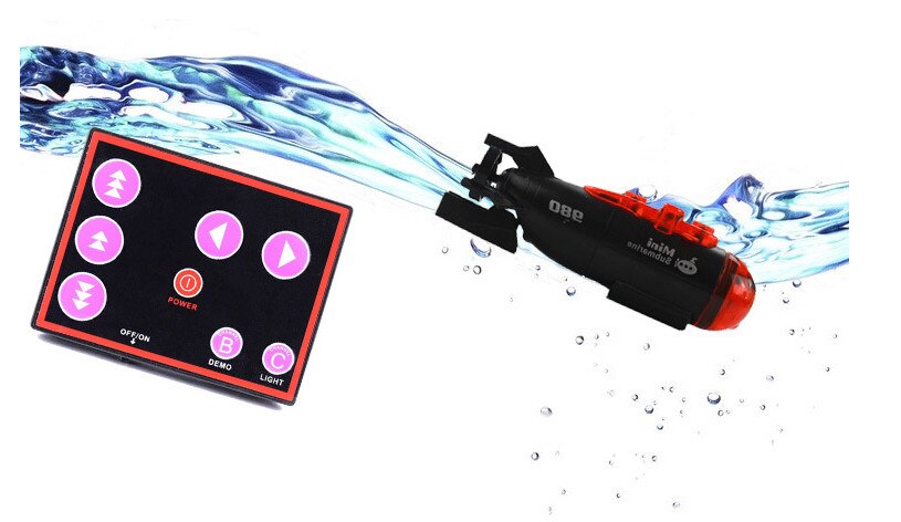 8cm Cool fun mini RC submarine toys for boys kids children smart boat indoor summer water toys