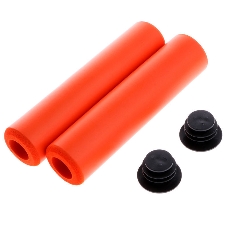 Poignee VTT Poignées de vélo en éponge Silicone for VTT, ultralégères, antidérapantes, Absorbant Les Chocs, Souples, Accessoires Cyclisme(Blue