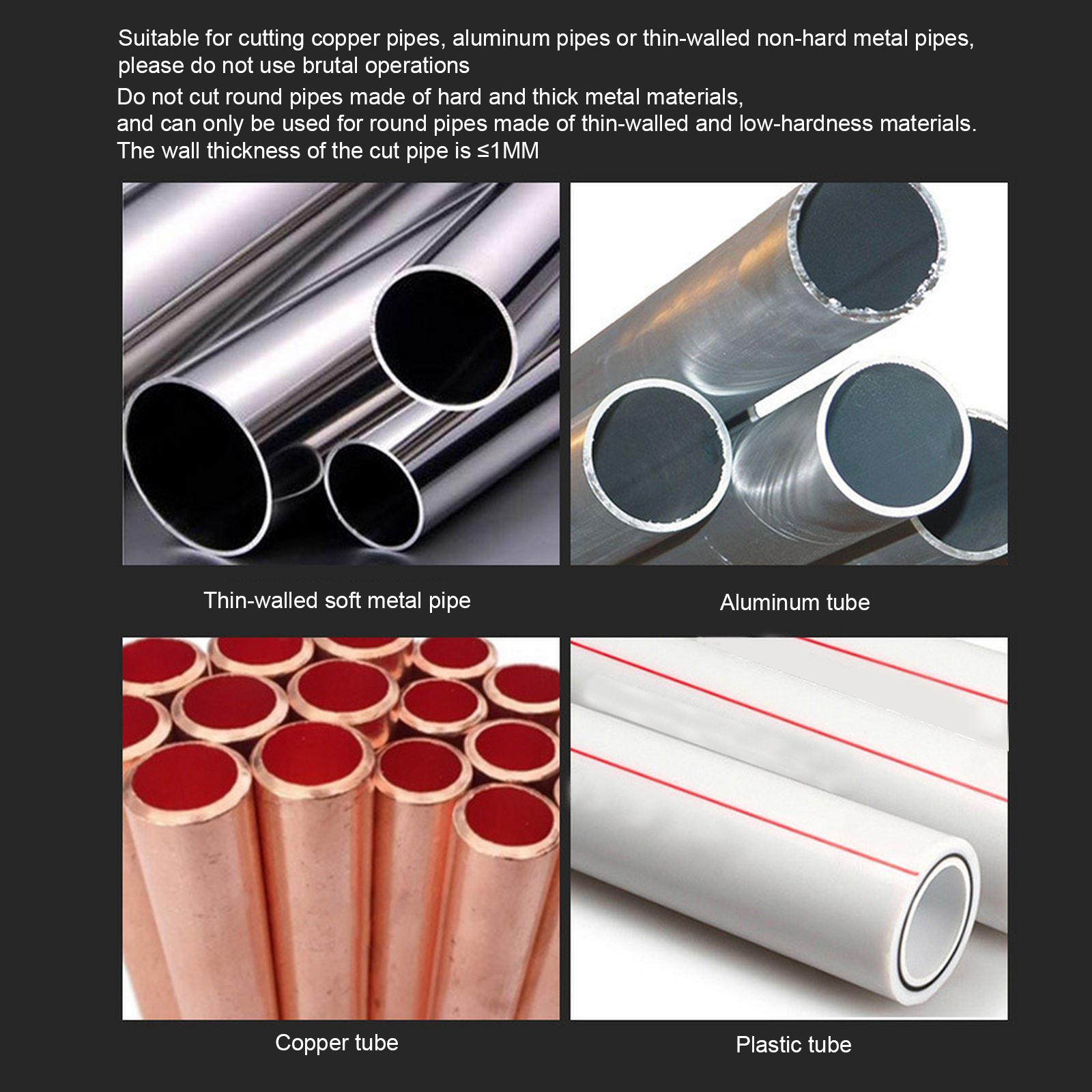 Mini Copper Pipe Cutter 3-16mm Plumbing Tool Shear for Copper and Aluminum Tubes Water-cooled Copper Tube Heavy Duty Cutter