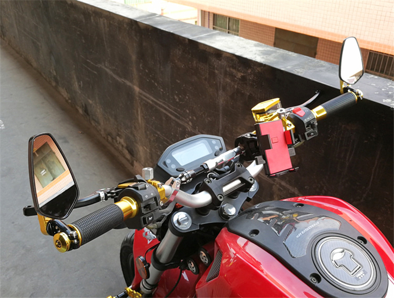 EAFC 1 paio 7/8 "22mm specchietti retrovisori moto universale Scooter Bar End manubrio specchio specchietto retrovisore accessori