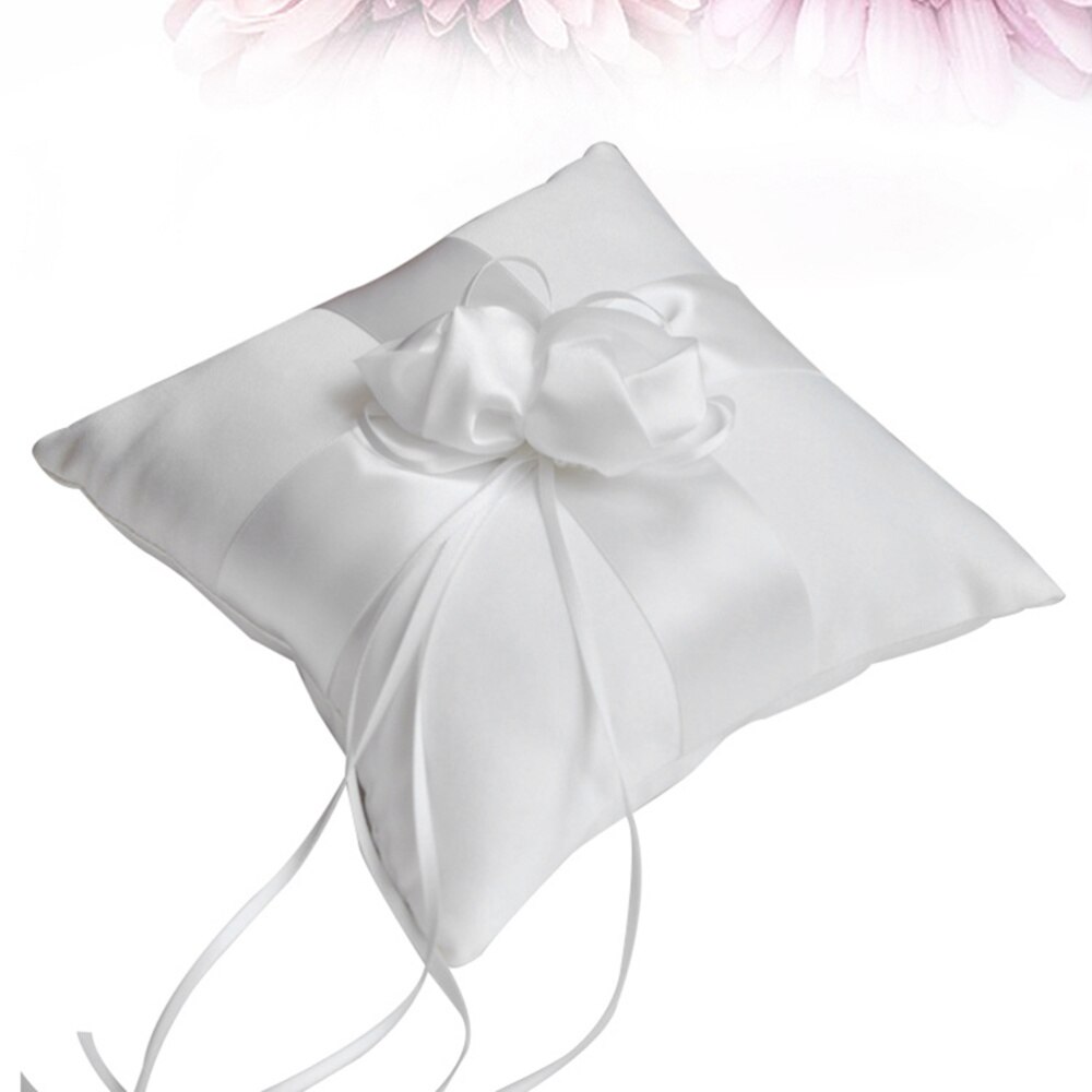 Wedding Ring Pillow Wedding Square Ring Cushion Flower Finger Ring Pillow Bride Ring Pillow
