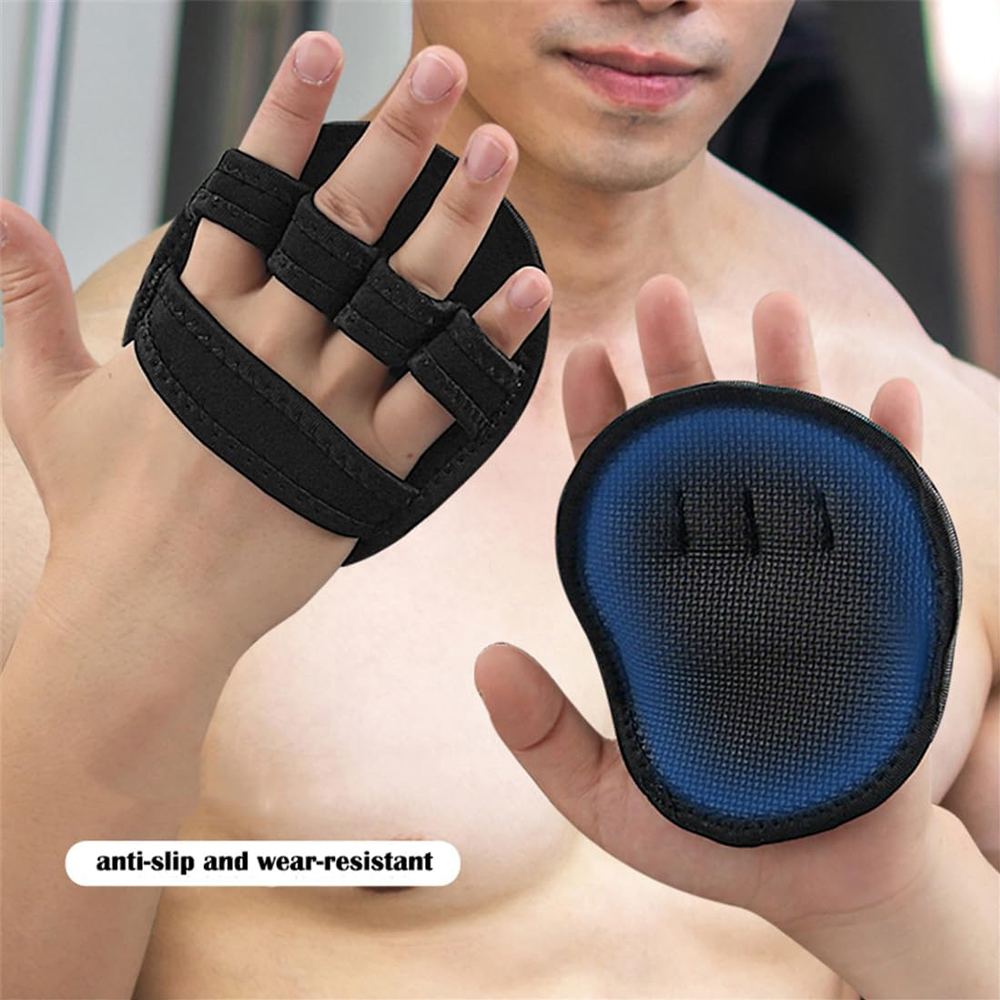 1Pair Neoprene Workout Grips for Weightlifting – Non-Slip Gym Grip Pads for Men & Women, Ideal for Pull-Ups, Calisthenics,