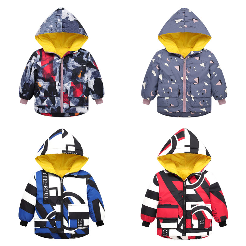 VFOCHI Jongen Meisje Down Jassen Kids Jacket Parka 4 Kleur Kinderen Snowsuit Unisex Jongen Meisje Dikke Hoodie Winter uitloper