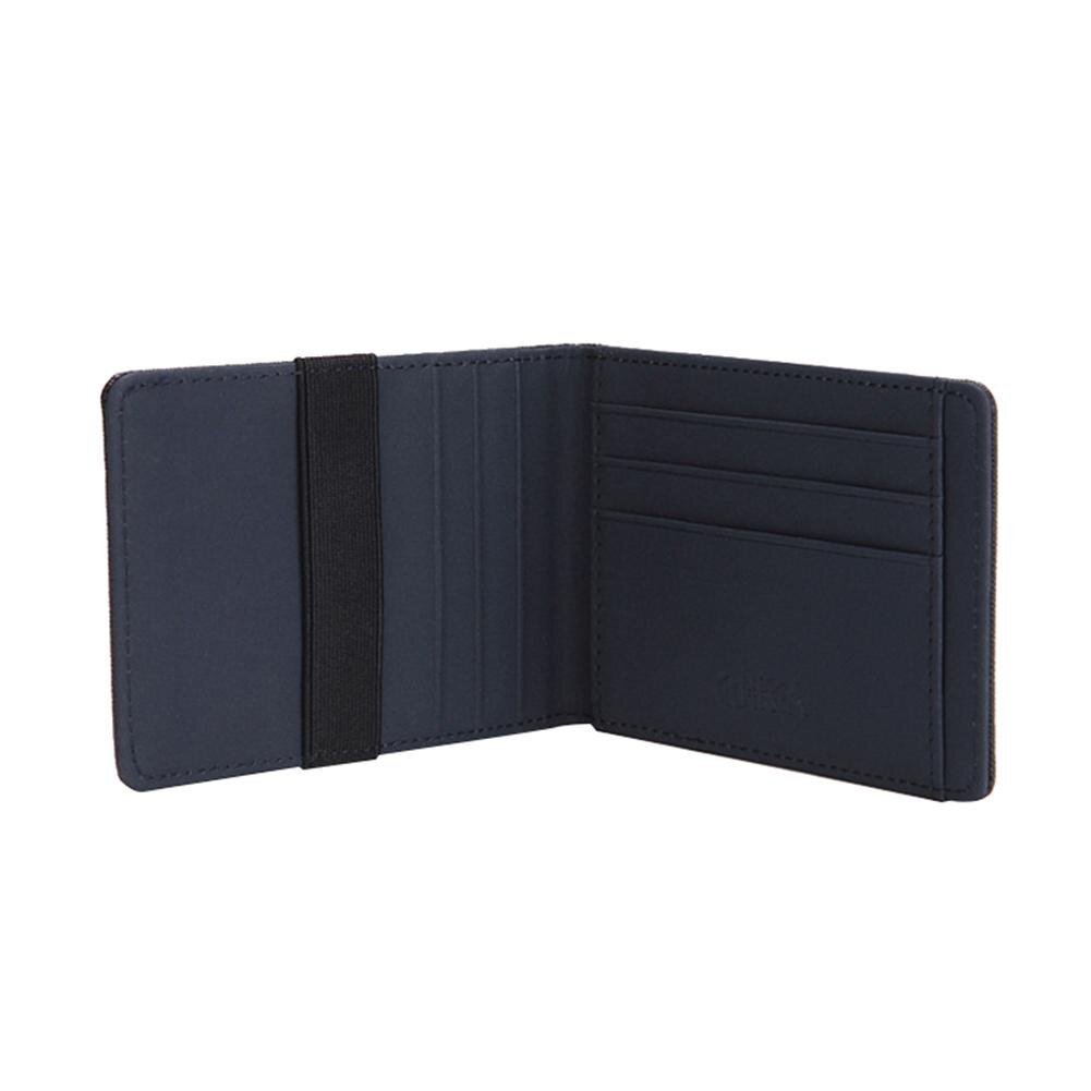 Männer Kreditkarte Halfter Minimalistischen RFID Blockierung Brieftasche Karte Halfter Schlanke Brieftasche RFID Sperrung Männer Sichere Faux Leder Tasche Brieftaschen: Dunkelblau