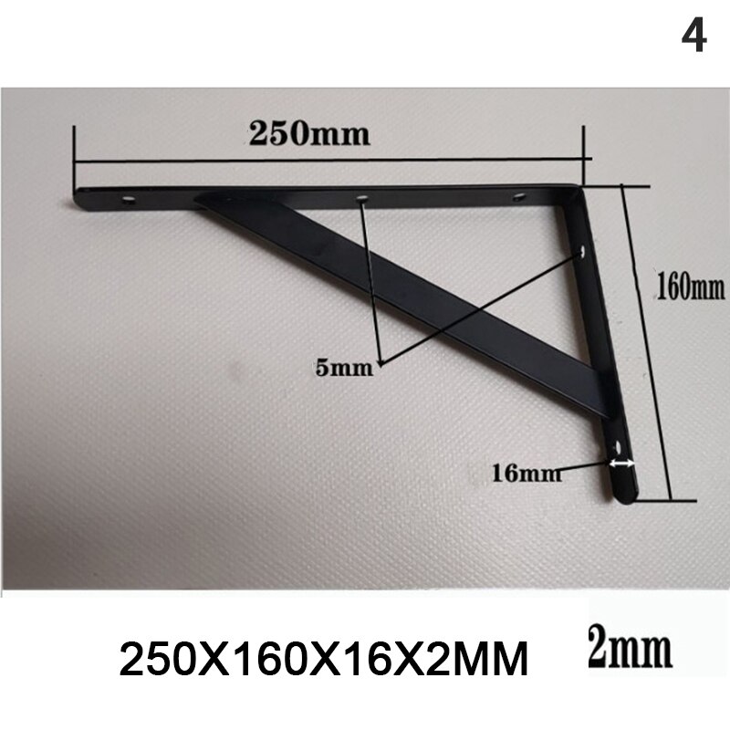 Driehoekige hoekbeugel bakwandmontage zelfdragend frame wand roestvrijstalen l-vormige beugels wandplankbeugelhouder: 4
