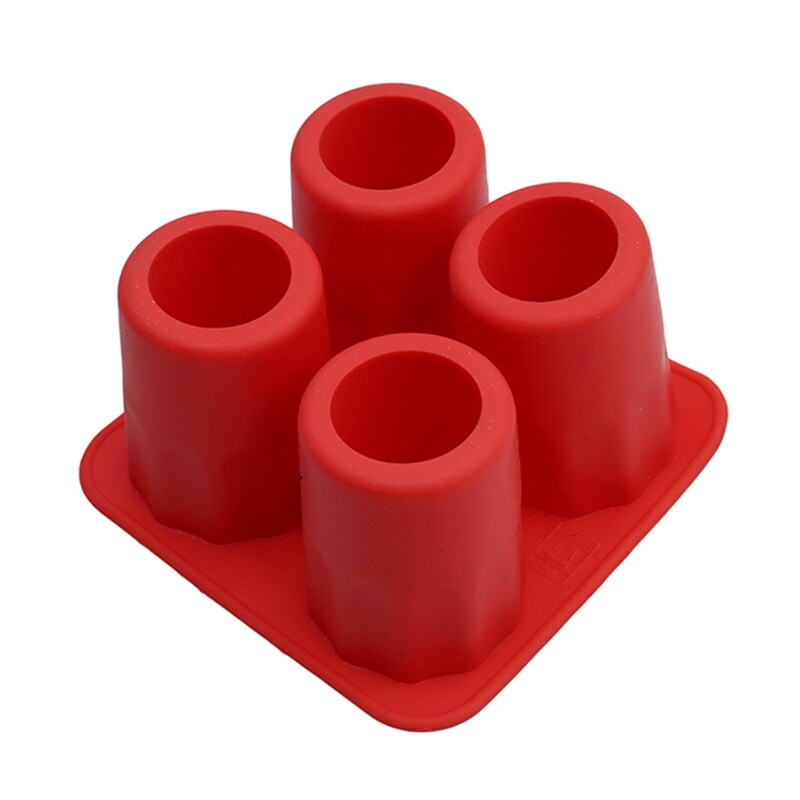 4 Cup Shaped Glass Freeze Mold Maker Silicone Ice Cube Glass Freeze Mold Ice Cream Tools Bar Tools Ktchenware