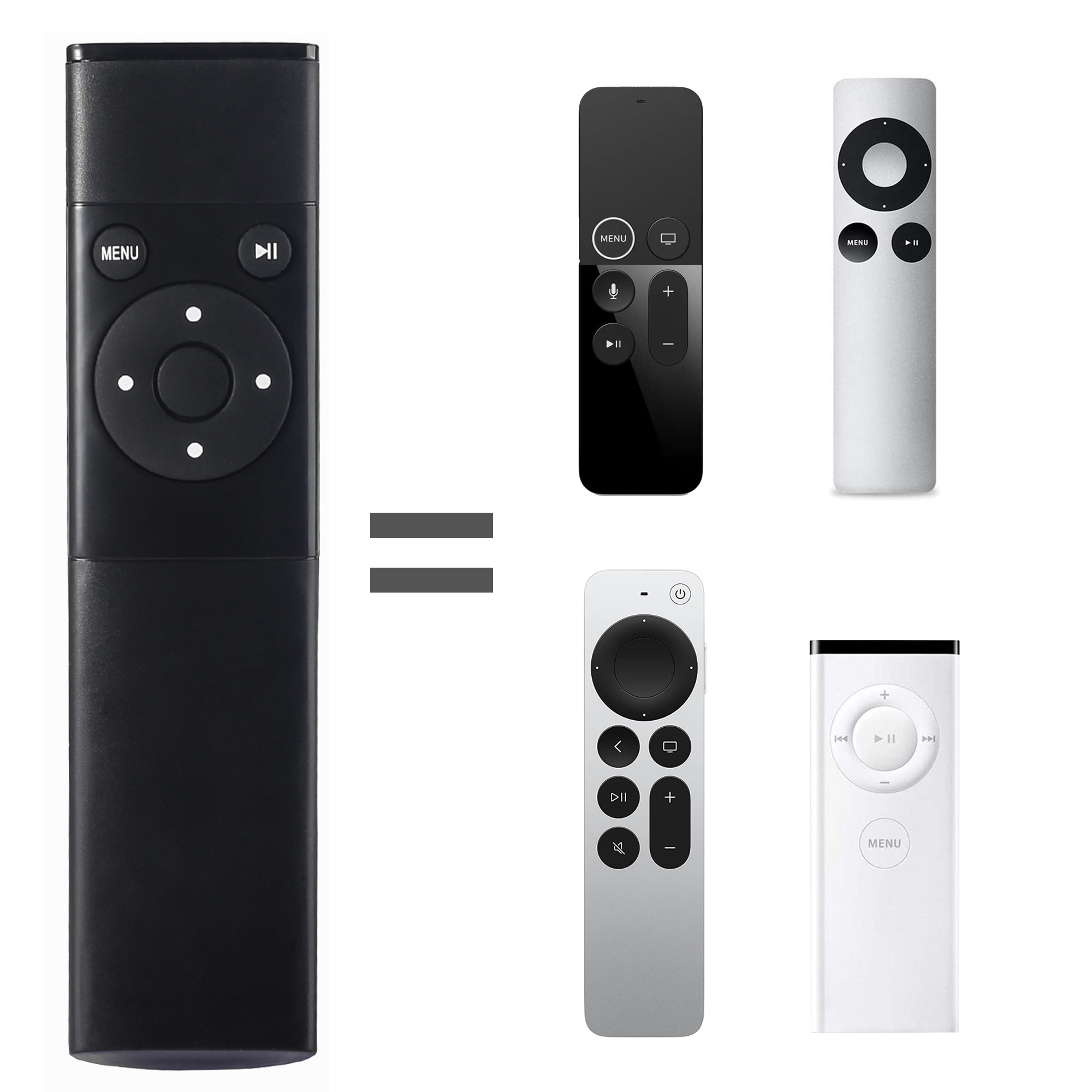 Remote Control Use for Apple TV 2/3/6th A1294 MM4T2ZM/A MD199LL/A MC572LL/A MC377LL/A A1427 A1469 A1378 MM4T2AM/A Mus Controller