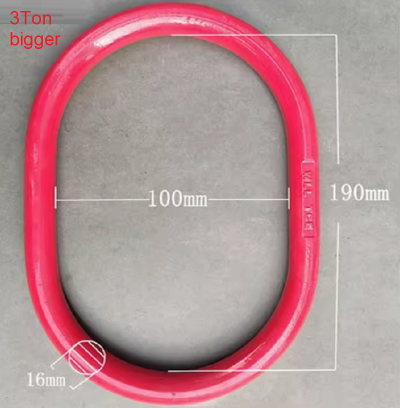 2--4.7Ton G80 master link industrial grade lifting rigging hardware forged alloy steel chain link connector hoist crane winch: WHITE