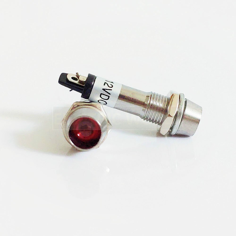 LED 8mm Metal Indicator lights waterproof Signal lamp without wire and LED light Signal Convex lamp XD8-1 5 colors 12V 24V 220V