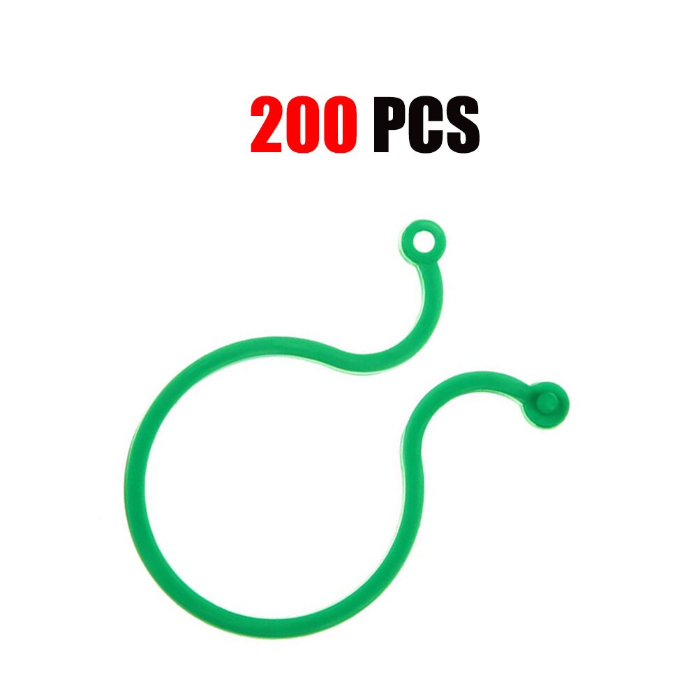 Clip de plástico para Injerto de plantas de jardín, pinzas para celosía, para vid, verduras, tomate, soporte para plantas de jardín, 50/100/200 Uds.: 200PCS