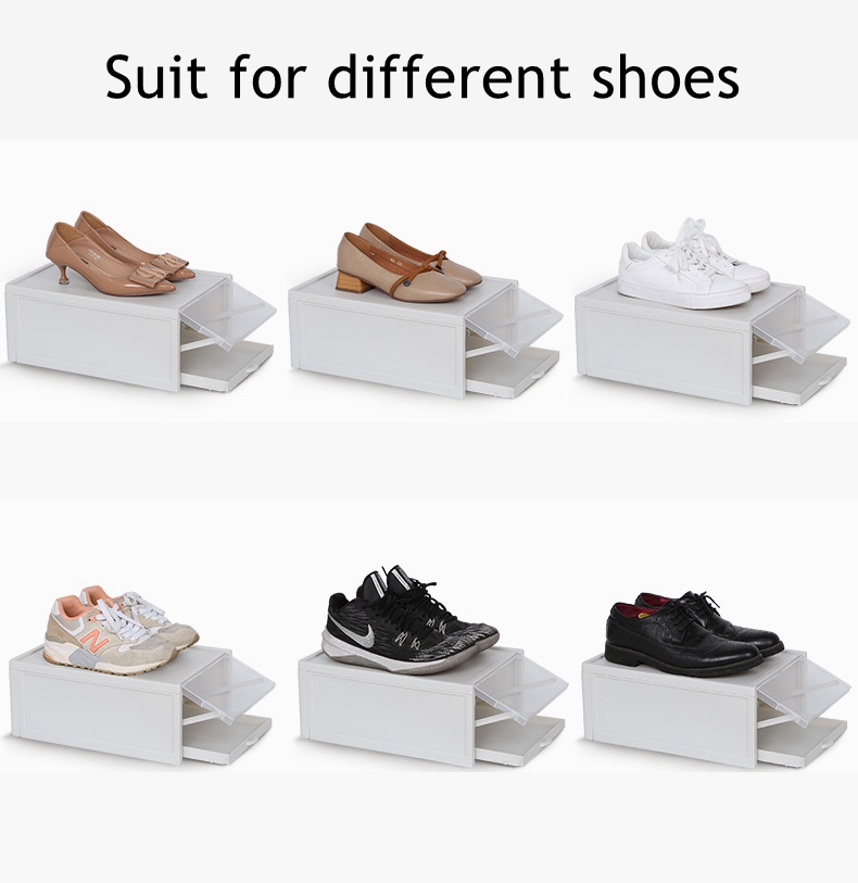 Poussoir De Type Tiroir Boîte À Chaussures Chaussure Organisateur Tiroir Boîte à Chaussures En Plastique Transparent Ménage Maison Familiale Accessoires Directe