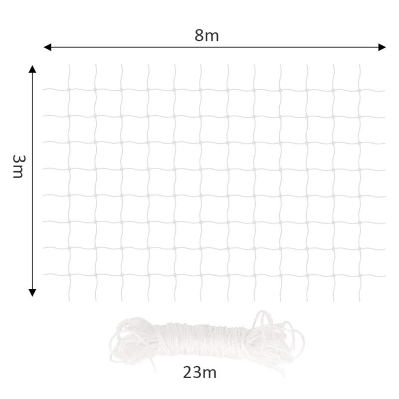 8x3m Anti-Cat Net Balcony Protective Net UV Resistance Nylon Pet Fence Dogs Safety Net Home Gardening Cat Door Puppy Gate