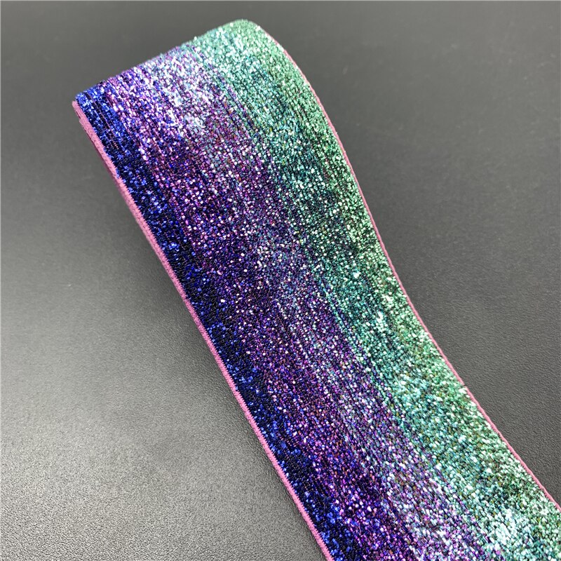 3 yards/parti 38mm glimmer fløjl bånd håndlavet bryllup fest dekoration bånd til indpakning gør-det-selv-hår systof: 04