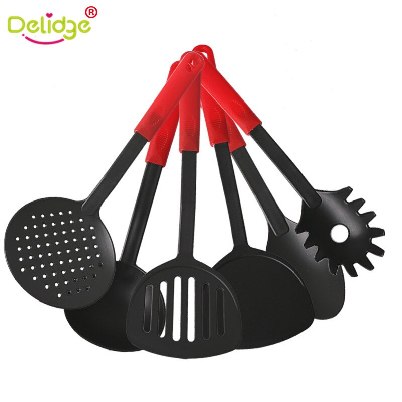6 pcs/set Cooking Tool Set Food-Grade Nylon Non-Stick Kitchen Utensils Set Heat-Resistant Cooking Utensil Set
