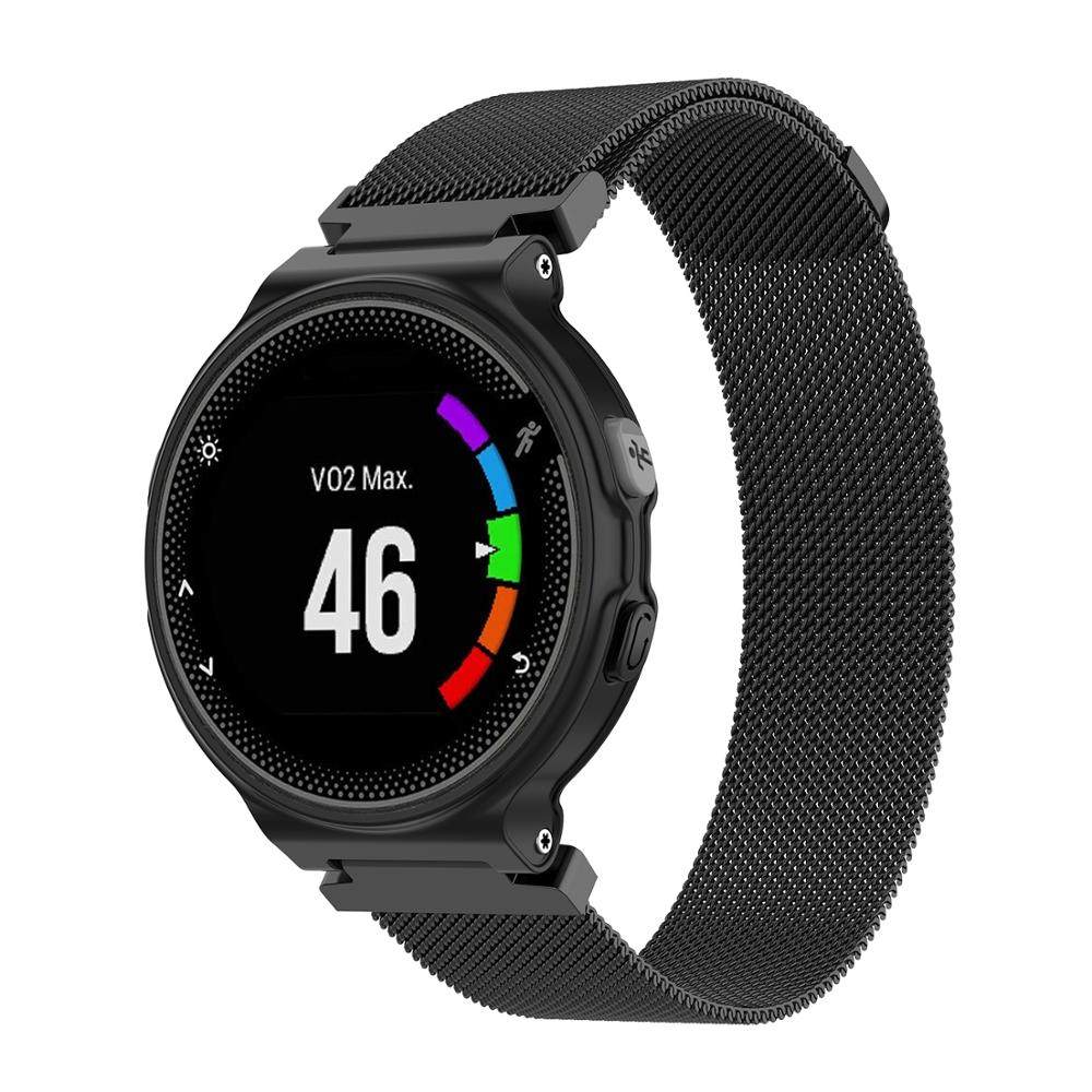 Milanese urrem til garmin forerunner 235/735xt/220/620/630/s20/s5/s6/ gps sport metal smart urbånd magnetisk armbånd