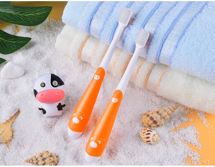 Animal mignon doux soies brosse à dents pour enfants tigre abeille renard vache dessin animé brosse à dents filles garçons enfants soins brosse à dents