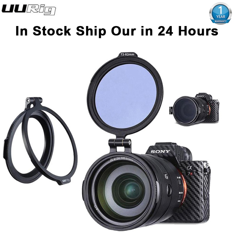 UURig Filter schnell Freisetzung DSLR Kamera Zubehör Schnell Schalter Halterung für 67mm 72mm 77mm 82mm DSLR objektiv Adapter kippen