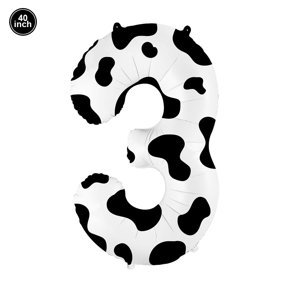 Cow Happy Birthday Cake Decoration Cow Cake Topper for Farm Cow Birthday Party Decoration Supplies: Chocolate