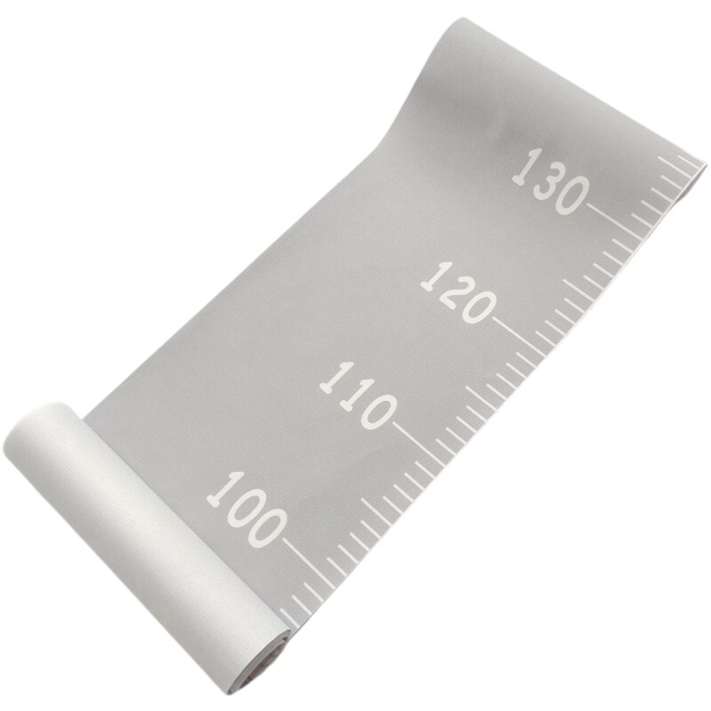 Baby Child Height Ruler Kids Growth Size Chart Height Chart Measure Ruler Wall Sticker For Kids Room 200*20cm: Grey