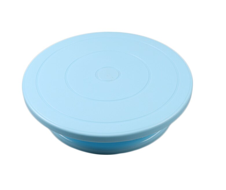 Bricolage gâteau plateau tournant cuisson moule gâteau plaque rotative ronde gâteau décoration outils Table rotative pâtisserie fournitures accessoires de cuisson: Blue