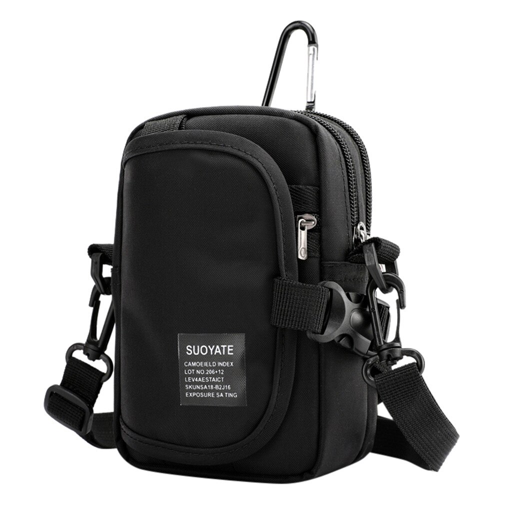 Multifunctionele crossbody tas voor unisex anti-diefstal schoudertassen heren waterdichte korte reis borsttas pack #30: Zwart 