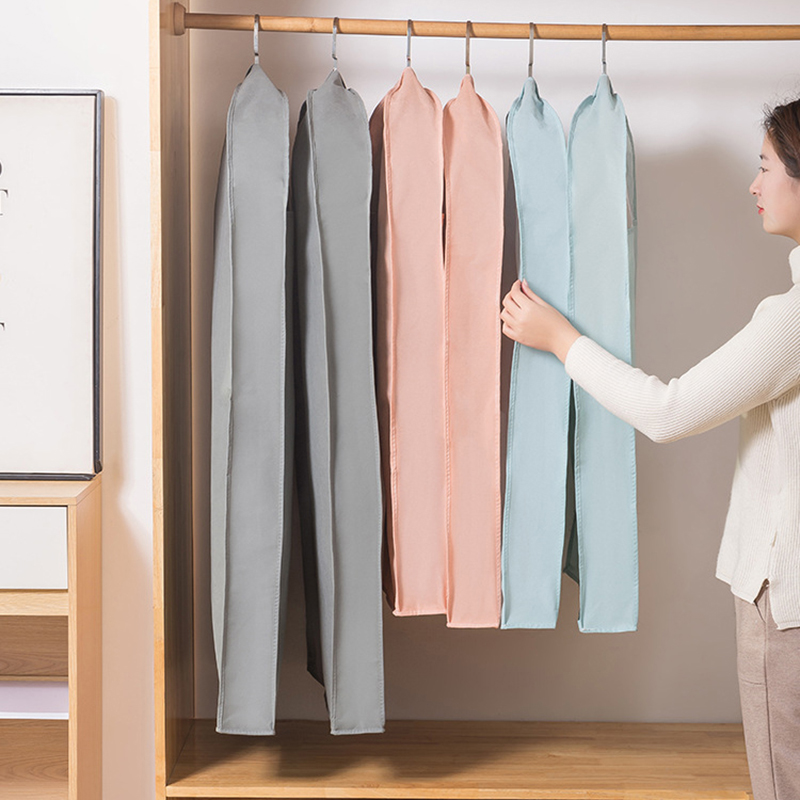 Three Dimensional Dust Cover Insect Proof Moisture-proof Bedroom Wardrobe Closet Clothing Dust Cover With Zipper Home Organizer