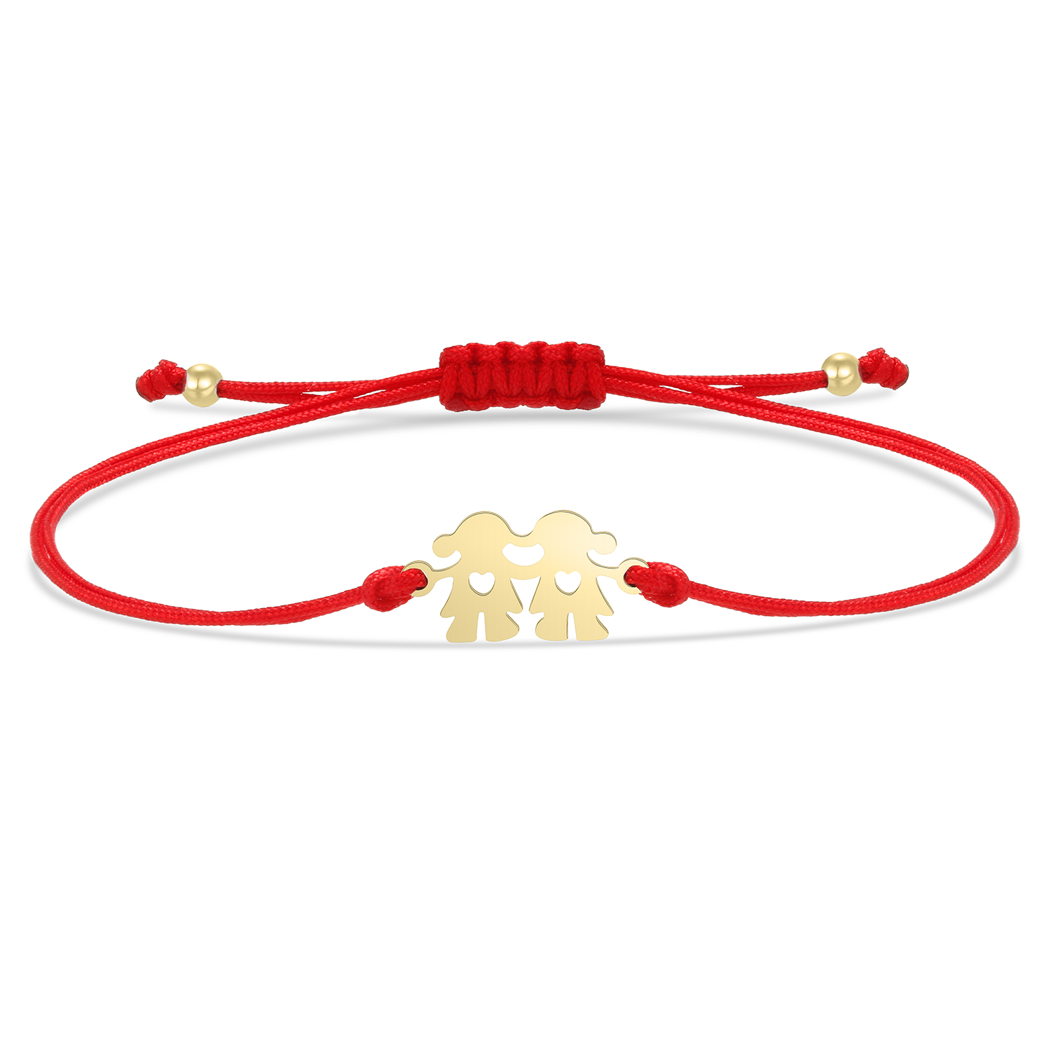 Vergulde Roestvrij Staal Delicate Gepolijst Twee Leuke Meisjes Bedelarmband Vrouwen Meisje Liefde Hart Vriendschap Sieraden: Groene Dragonly