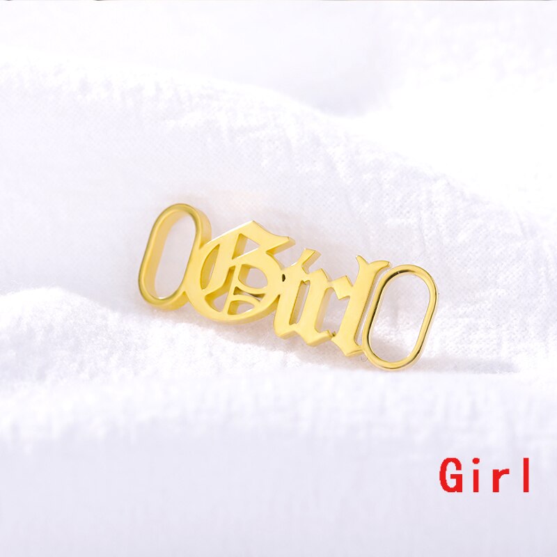 Nette Baby Mädchen Edelstahl Schuh Schnalle Sternzeichen Schuh Schnalle Für Frauen Männer Gold Schnürsenkel Tag Charme Schmuck Zubehör BFF: Girl
