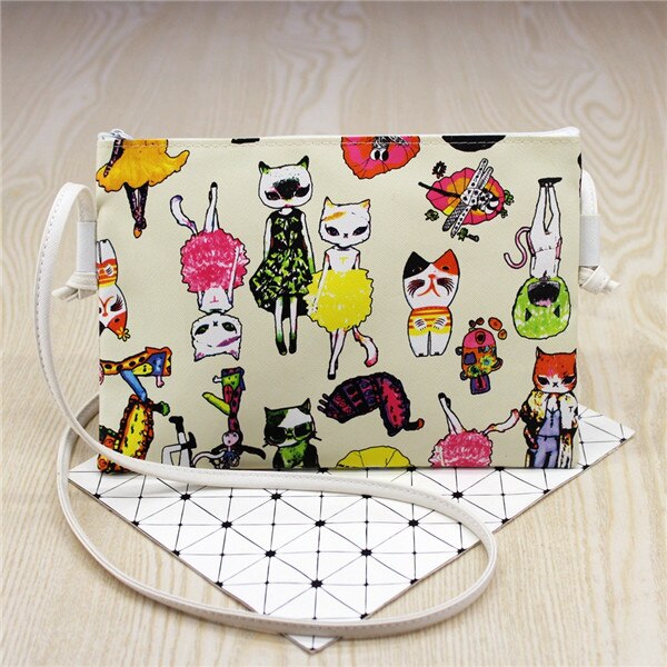 Cartoon Printing Kids Baby Messenger Tas Clutch Mode Vrouwen Crossbody Bag Vrouwelijke schoudertassen voor Meisje Party Handtassen 24*16.5: honingdauw