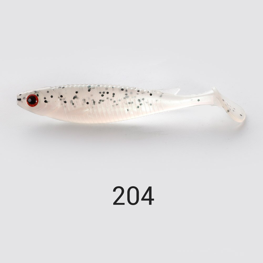 Noeby – leurre souple en PVC avec queue de pagaie, appât artificiel Wobbler idéal pour la pêche au brochet, yeux 3D, 11.5cm, 13.6g: 204
