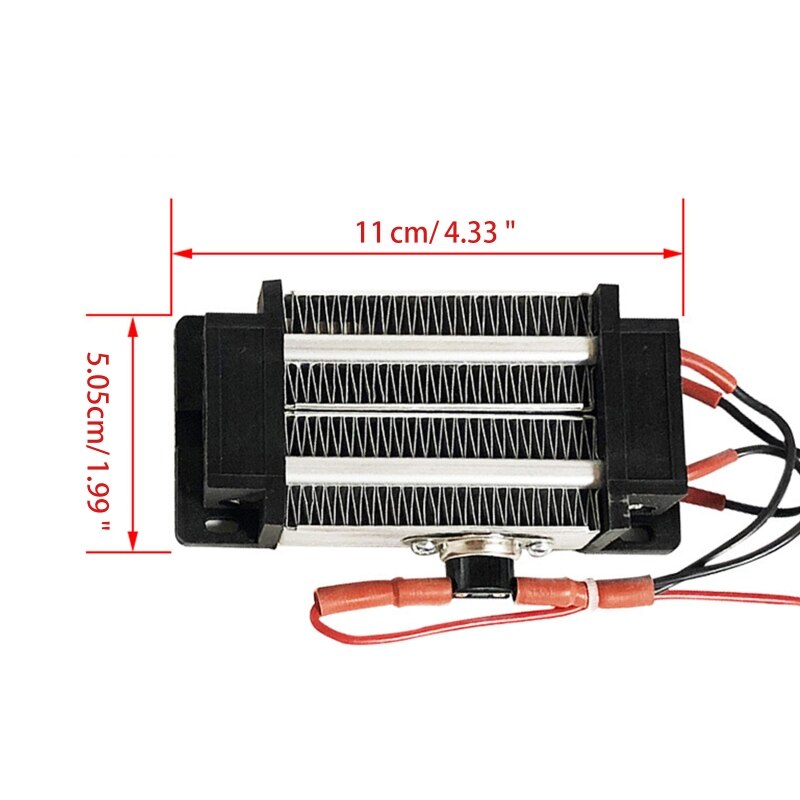 220V 300W Ptc Verwarmingselement Geïsoleerde Ptc Keramische Air Heater Ptc Elektrische Ventilator Kachel 10S Snel Genereren warmte Duurzaam 425B