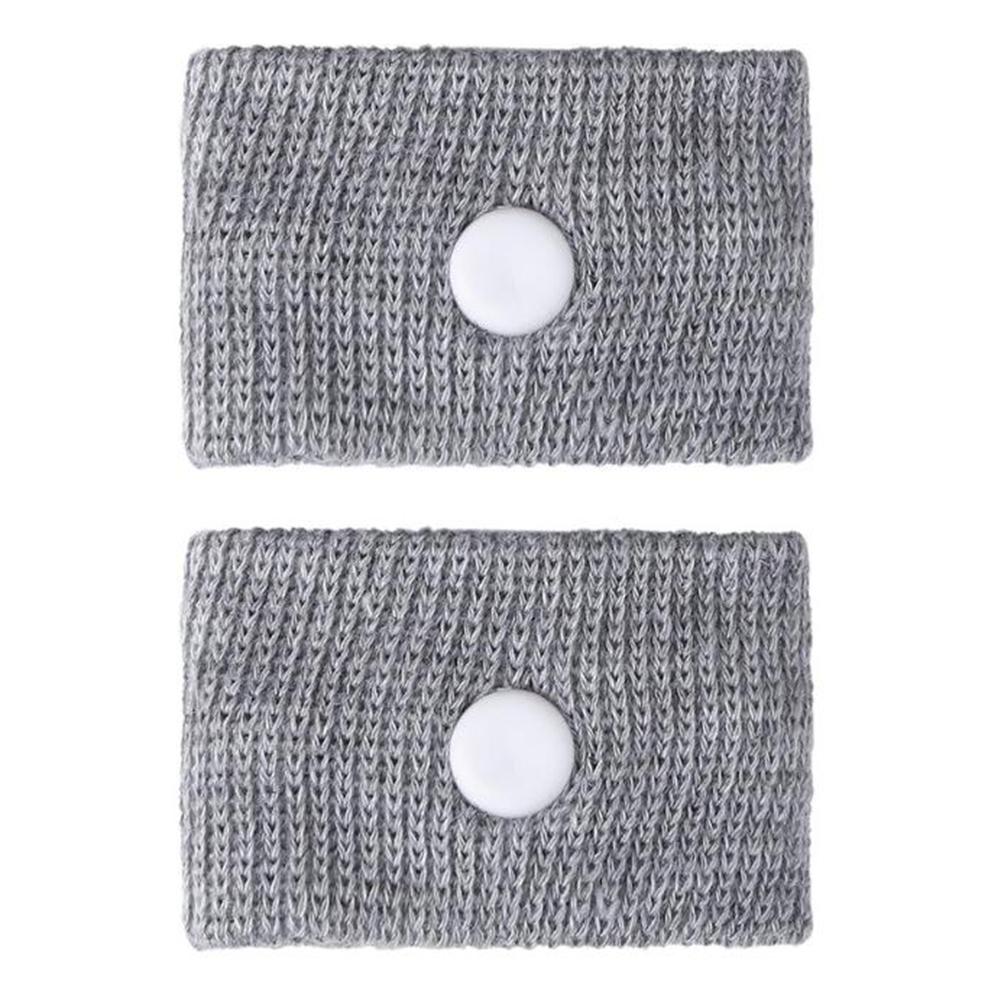 2 stk reise anti-bedøve bil armbånd justerbar graviditet antiemetic bracers polyester anti kvalme gjenbrukbart tilbehør
