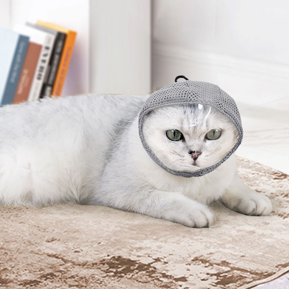 Breathable Cat Anti Bite Muzzles Adjustable Anti Scratch Kitten Anti-bite Headgear Comfortably Cat Grooming Restraint Bags
