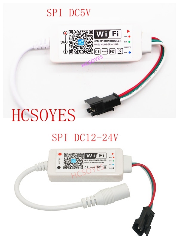 Dc12-24v magic home led spi wifi controller adresserbar 2048 pixel mini wifi controller för  ws2811 led strip
