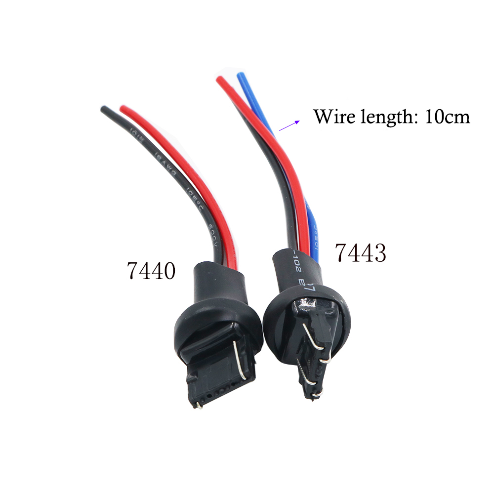 1Pece 1156 1157 Bau15 S 7440 7443 3156 3157 Socket Connector Mannelijke Adapter Voor Auto Led Licht Diy Kabelboom