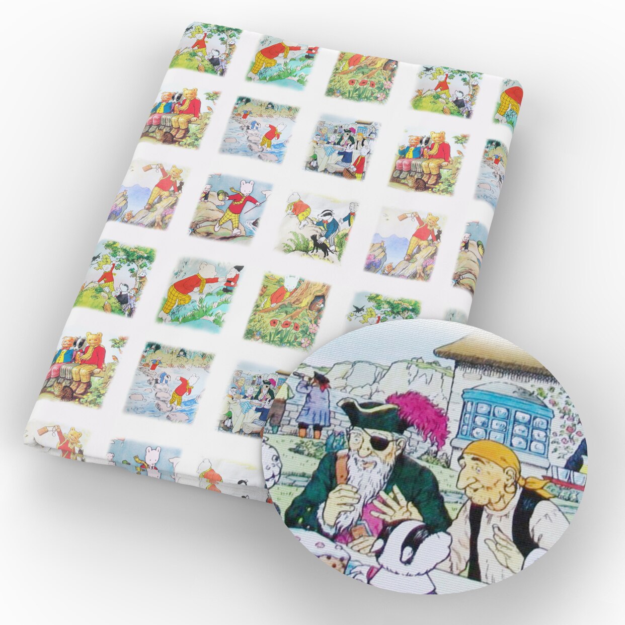 Tela de algodón y poliéster de la serie Mouse, 50x145cm, retales de tejido para niños, Material de costura para vestido de boda, 1Yc16307: 1073081
