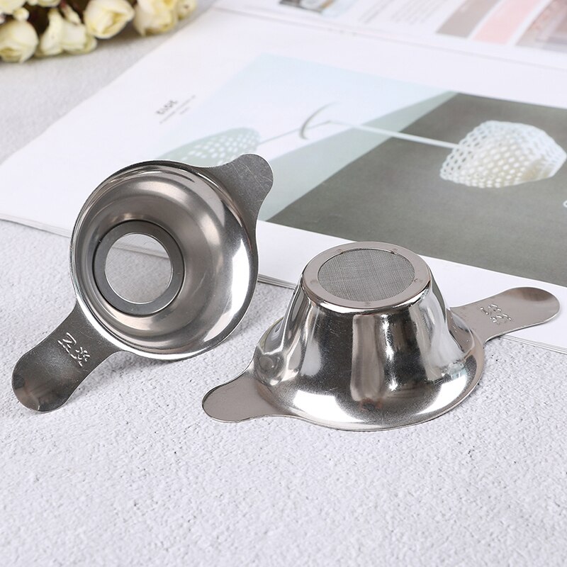 Colador de té de malla fina, Kungfu chino, embudo de hoja de té, filtro de acero inoxidable