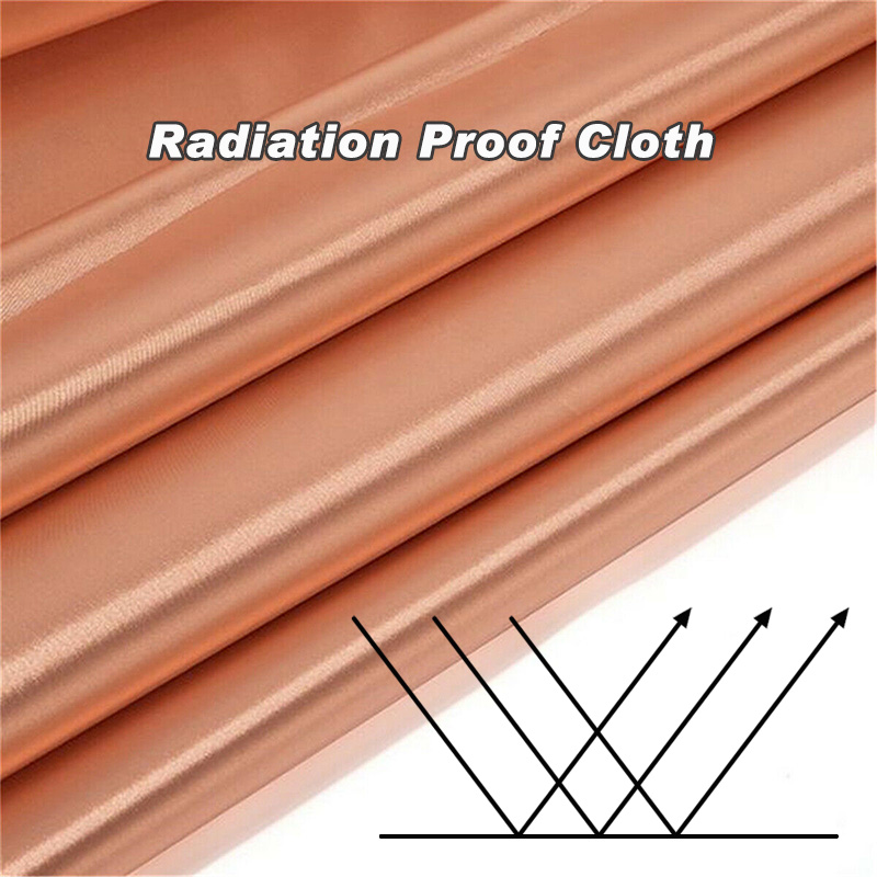 Faraday Fabric 1/2/5/10m Anti-radiation EMF/EMI Protection Copper Fabric Blocking RFID/RF Shields Phone Signal Conductive Cloth