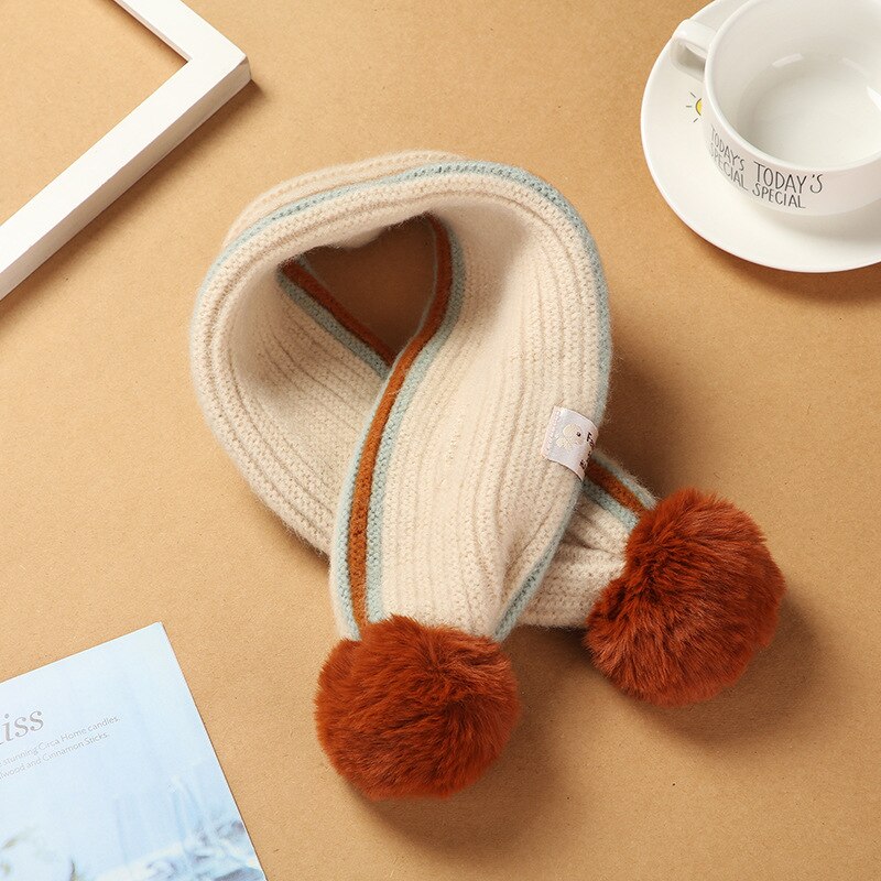 Baby Sjaals Meisjes Gebreide Sjaals Cartoon Katoen Sjaals Jongens Warme Herfst En Winter Verdikte Baby Sjaals