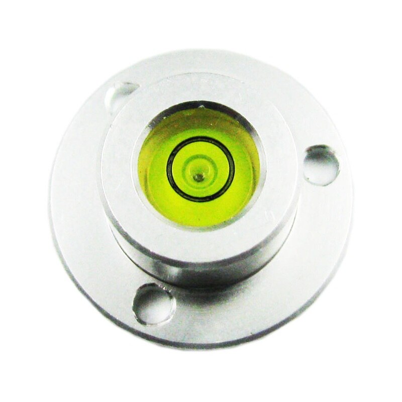 Rund vaterpas magnetisk tilgængelig universal boble niveau mini vandstand lineal sensor: Grøn ingen magnet