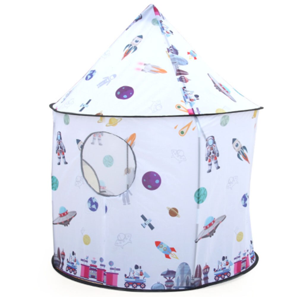 Space Tent Space Themed Pretend Play Tent Space Play House Spaceship Tent For Kids Foldable Pop Up Rocket Play Tent1