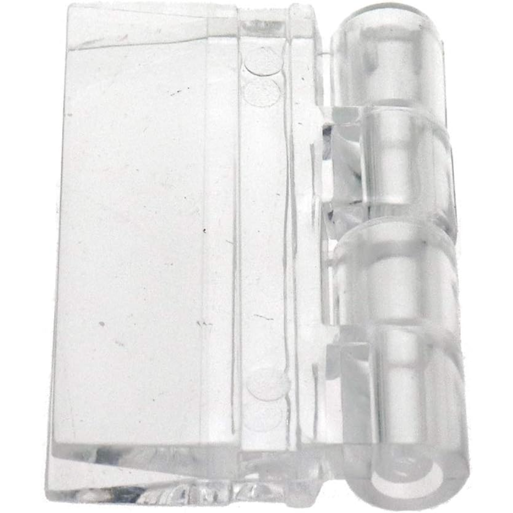 10 bisagras acrílicas transparentes de plástico, mini herrajes transparentes para manualidades en cajas (25 × 35 mm/1 x 1,37 pulgadas)