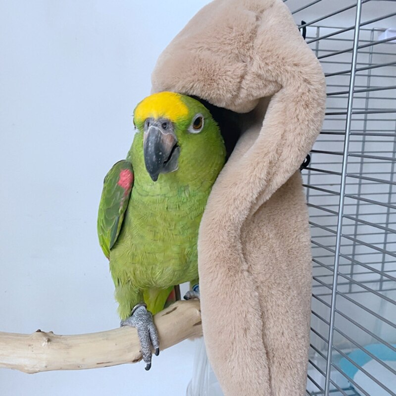 Hiver oiseau châle nid coin perroquet couverture Animal de compagnie petit Animal suspendu tente Cage décoration pour perruche calopsitte Lovebird