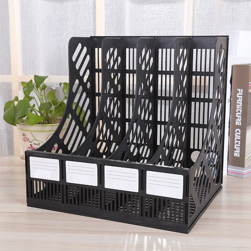 Porte-fichiers Document plateau 4-grille bureau stockage fichier organisateur maille fichiers étagère bureau fichier support de livre fournitures de bureau