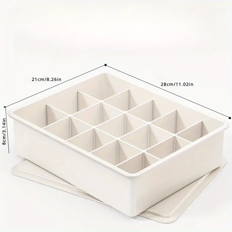 1PC Ondergoed Opbergdoos Plastic Organizer Met Deksel Kasten Lade Sokken Beha Kast Kleding Opslag Thuis Slaapkamer Organisatoren: Licht Groen