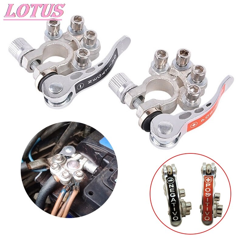 2PCS 12V 24V Automotive Car Top Post Battery Terminals Wire Cable Clamp Terminal Connectors Car Accessories Hotsale