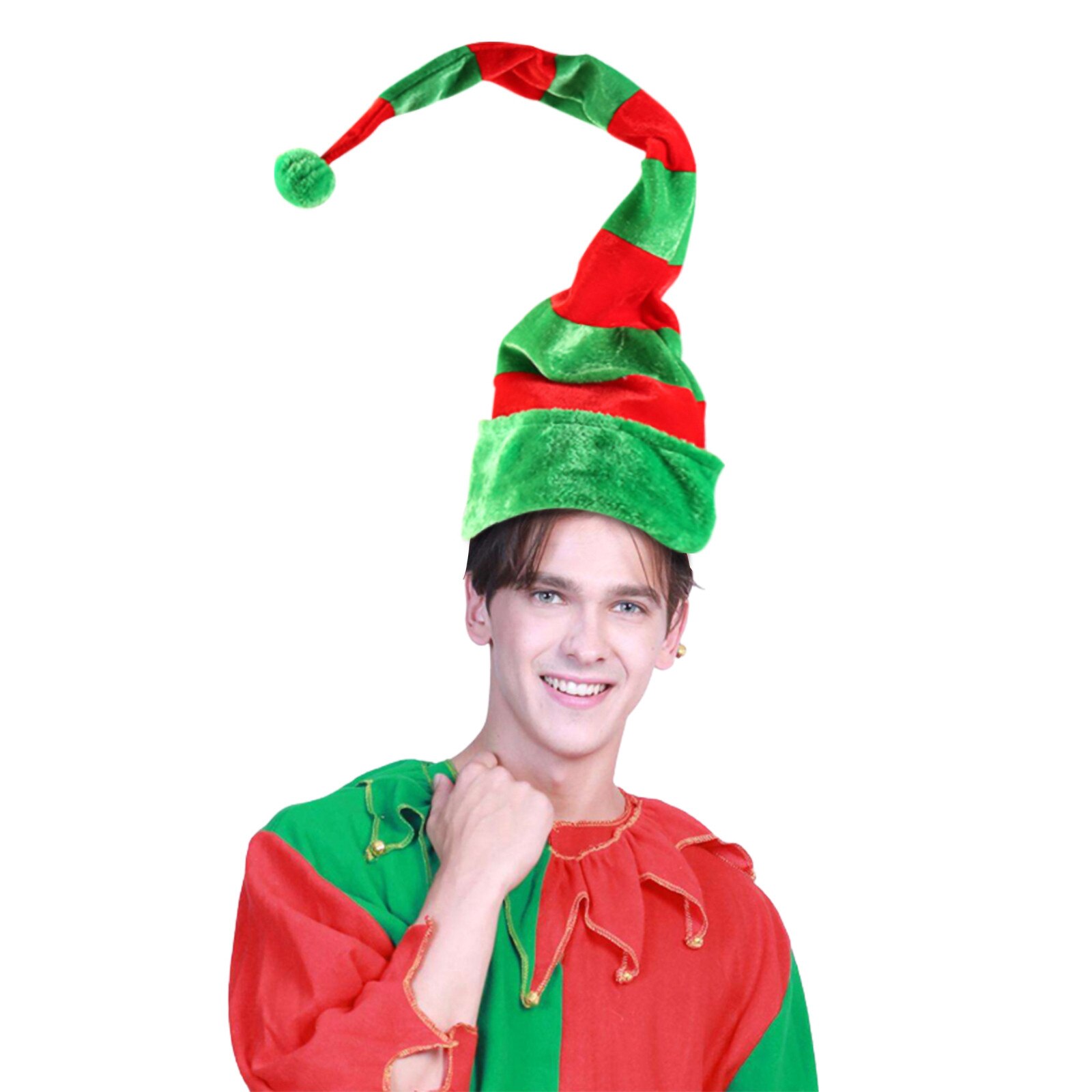 Christmas Elf Hat Children's Adult Hat Spring Elves Cap Funny Party Costume Party Year Decorations Santa Claus #YJ