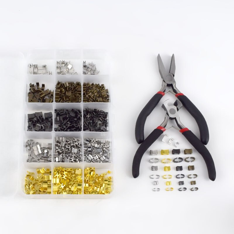 1 opsat lynlåsprop skridsikker til 3# 5# 8#  metallynlåse lynlås reparationssæt nylon lynlås udskiftning gør-det-selv-tilbehør skræddersyet værktøj: Et sæt