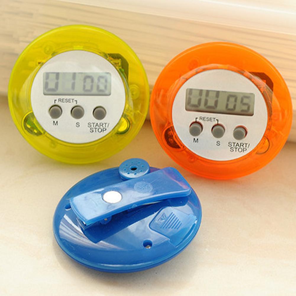 Five Kinds Of Color Circular LCD Digital Kitchen Countdown Timer Cooking Counter Reverse Timer Alarm Clock Magnetic